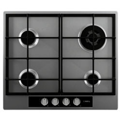 AEG HG65SM4449 Gas Hob, Stainless Steel